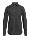 Theory Man Shirt Grey Size S Cotton In Gray
