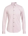 Theory Man Shirt Light Pink Size S Cotton, Polyester In Pink