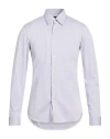 Theory Man Shirt Lilac Size M Cotton, Polyester In Purple