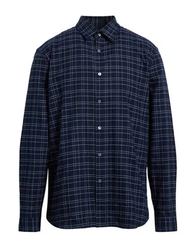 Theory Man Shirt Midnight Blue Size L Cotton