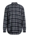Theory Man Shirt Midnight Blue Size Xl Cotton In Blue