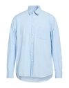 Theory Man Shirt Sky Blue Size L Cotton