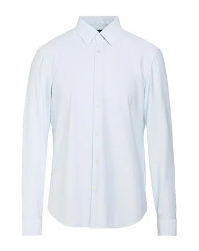 Theory Man Shirt Sky Blue Size L Cotton, Polyester