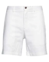 Theory Man Shorts & Bermuda Shorts White Size 33 Cotton, Elastane