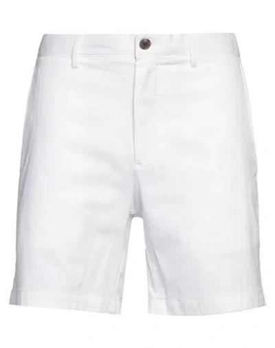 Theory Man Shorts & Bermuda Shorts White Size 33 Cotton, Elastane