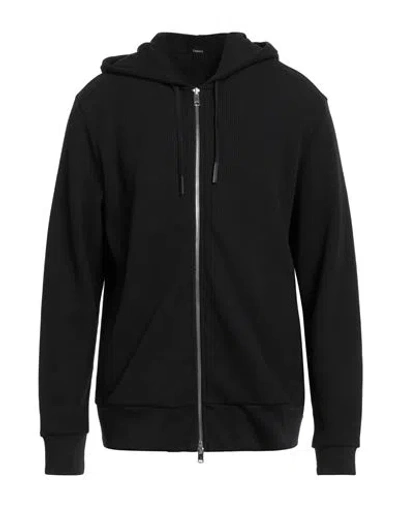 Theory Man Sweater Black Size Xl Cotton, Polyester