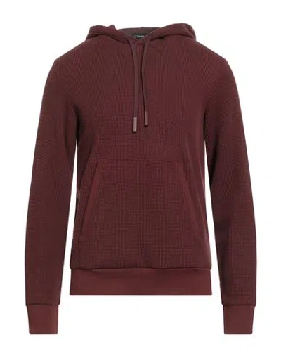Theory Man Sweater Brick Size M Cotton, Polyester In Burgundy