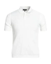 Theory Breach Textured Polo Ivory In White