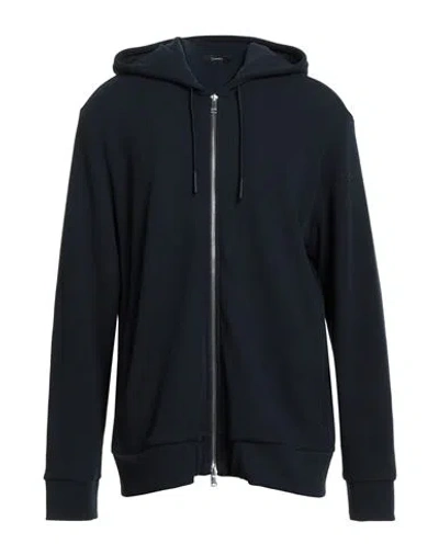 Theory Man Sweater Midnight Blue Size Xxl Cotton, Polyester In Black