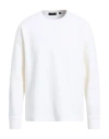 Theory Man Sweatshirt Ivory Size L Pima Cotton, Polyester, Elastane In White