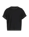 Theory Man T-shirt Black Size Xl Viscose, Elastane, Polyamide In Black