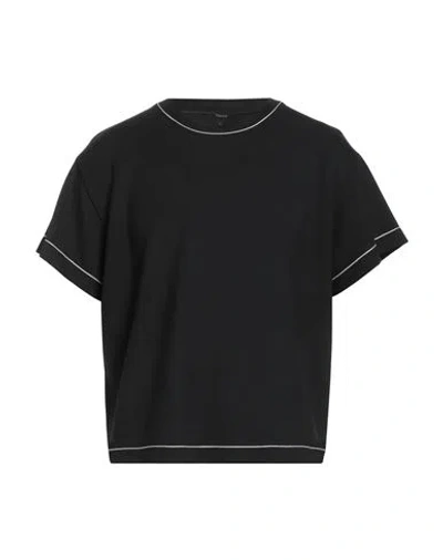 Theory Man T-shirt Black Size Xl Viscose, Elastane, Polyamide