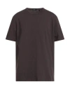 Theory Man T-shirt Chocolate Brown Size Xl Cotton