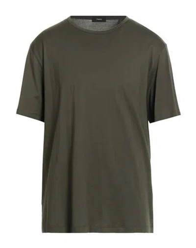Theory Man T-shirt Dark Green Size Xs Cotton