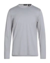 Theory Man T-shirt Grey Size M Cotton In Gray