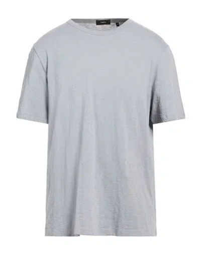 Theory Man T-shirt Grey Size Xl Cotton In Gray