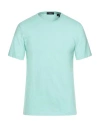 Theory Man T-shirt Light Green Size S Cotton In Blue