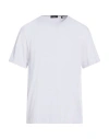 Theory Man T-shirt Lilac Size Xl Cotton In White