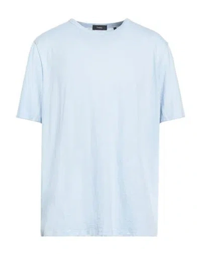 Theory Man T-shirt Pastel Blue Size Xl Cotton