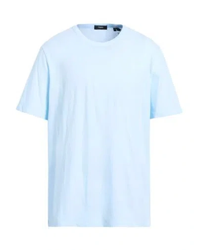 Theory Man T-shirt Sky Blue Size S Cotton
