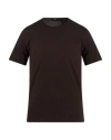 Theory Man T-shirt Brown Size S Cotton