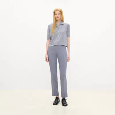 Theory Marcee Pant In Wool Gabardine In Gray
