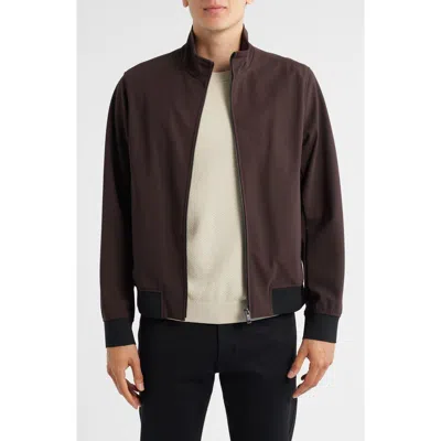 Theory Marco Precision Track Jacket In Burgundy