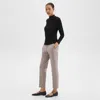 Theory Mary Jane Ballerina Flat In Leather In Black