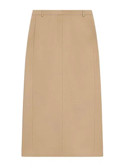THEORY MAXI TROUSER SKIRT IN STRETCH FLANNEL