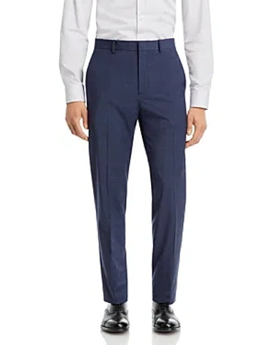Theory Mayer Houndstooth Slim Fit Suit Pants In Blue Multi