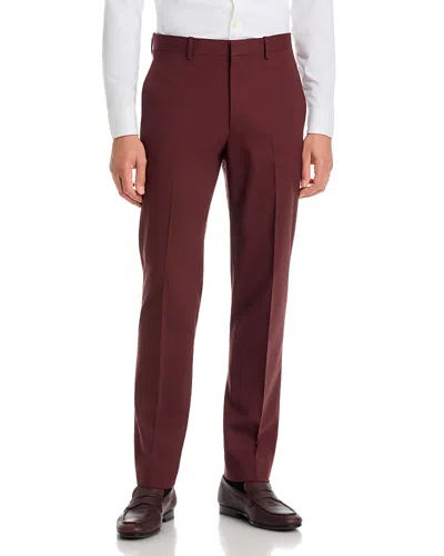 Theory Mayer New Tailor Wool Slim Fit Suit Pants In Burgundy