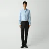Theory Mayer Pant In Stretch Wool In Deep Black