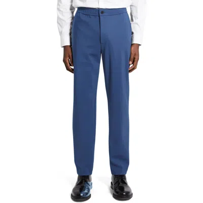 Theory Mayer Precision Ponte Knit Pants In Blue