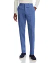 Theory Mayer Slim Fit Linen Dress Pants In Indigo