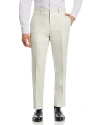 Theory Mayer Slim Fit Linen Dress Pants In Limestone