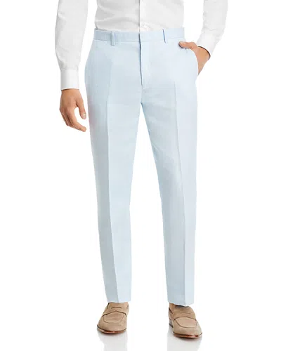 Theory Mayer Slim Fit Linen Dress Pants In Skylight