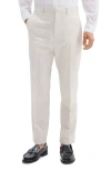Theory Mayer Melange Solid Soft Tailoring Suit Pants In Fog