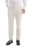 Theory Mayer Melange Solid Soft Tailoring Suit Pants In Gray
