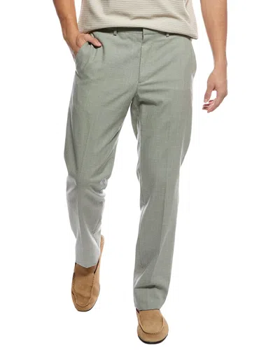 Theory Mayer Soft Tailoring Wool-blend Pant In Green