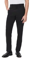 Theory Mayer Stretch Wool Pants Deep Black In Black