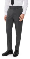 Theory Mayer Stretch Wool Pants Medium Charcoal In Multi
