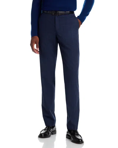 Theory Mayer Tonal Plaid Slim Fit Suit Pants In Blue