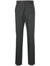 Theory Mayer Virgin-wool Blend Tailored Trousers In Grey