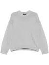 Theory Mélange-effect Sweater In Grey