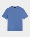 Theory Damian Short-sleeve Tee In Cotton In Blue