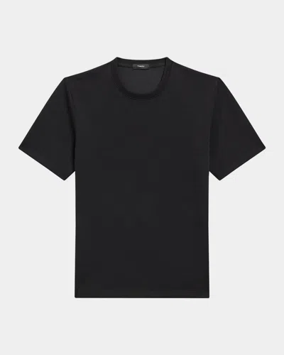 Theory Men's Delroy Cotton-blend T-shirt In Black