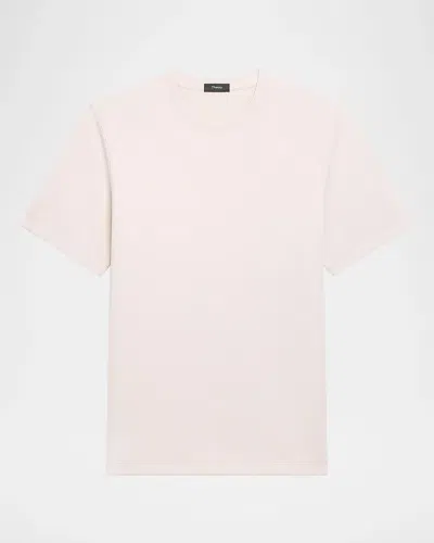Theory Men & Apos;s Delroy Double-knit T-shirt In Neutral