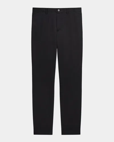 Theory Men & Apos;s Zaine Cotton-stretch Straight Leg Pants In Black