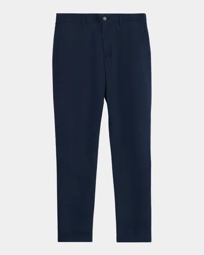 Theory Men & Apos;s Zaine Cotton-stretch Straight Leg Pants In Blue