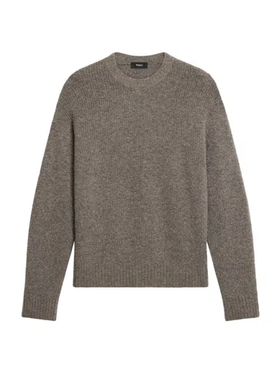 Theory Men's Astor Wool-blend Rib-knit Sweater In Neutral